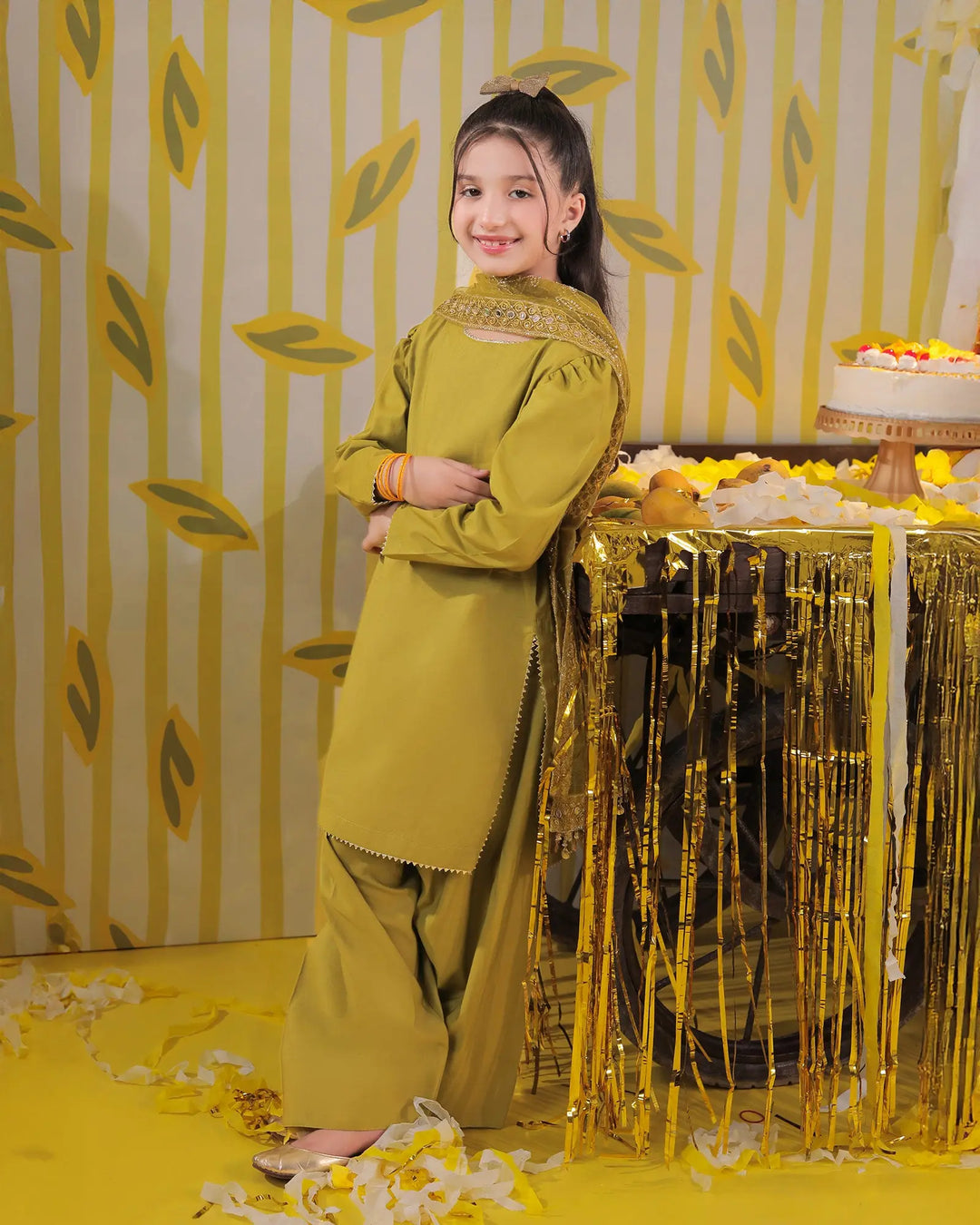 Kids Plain Paper Kata 3PC | 1142 Sha Posh Textile