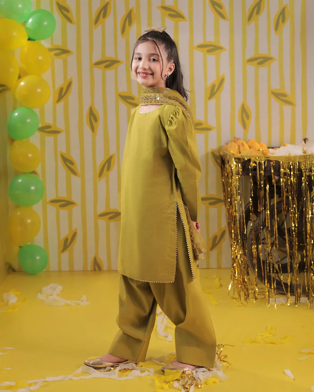 Kids Plain Paper Kata 3PC | 1142 Sha Posh Textile