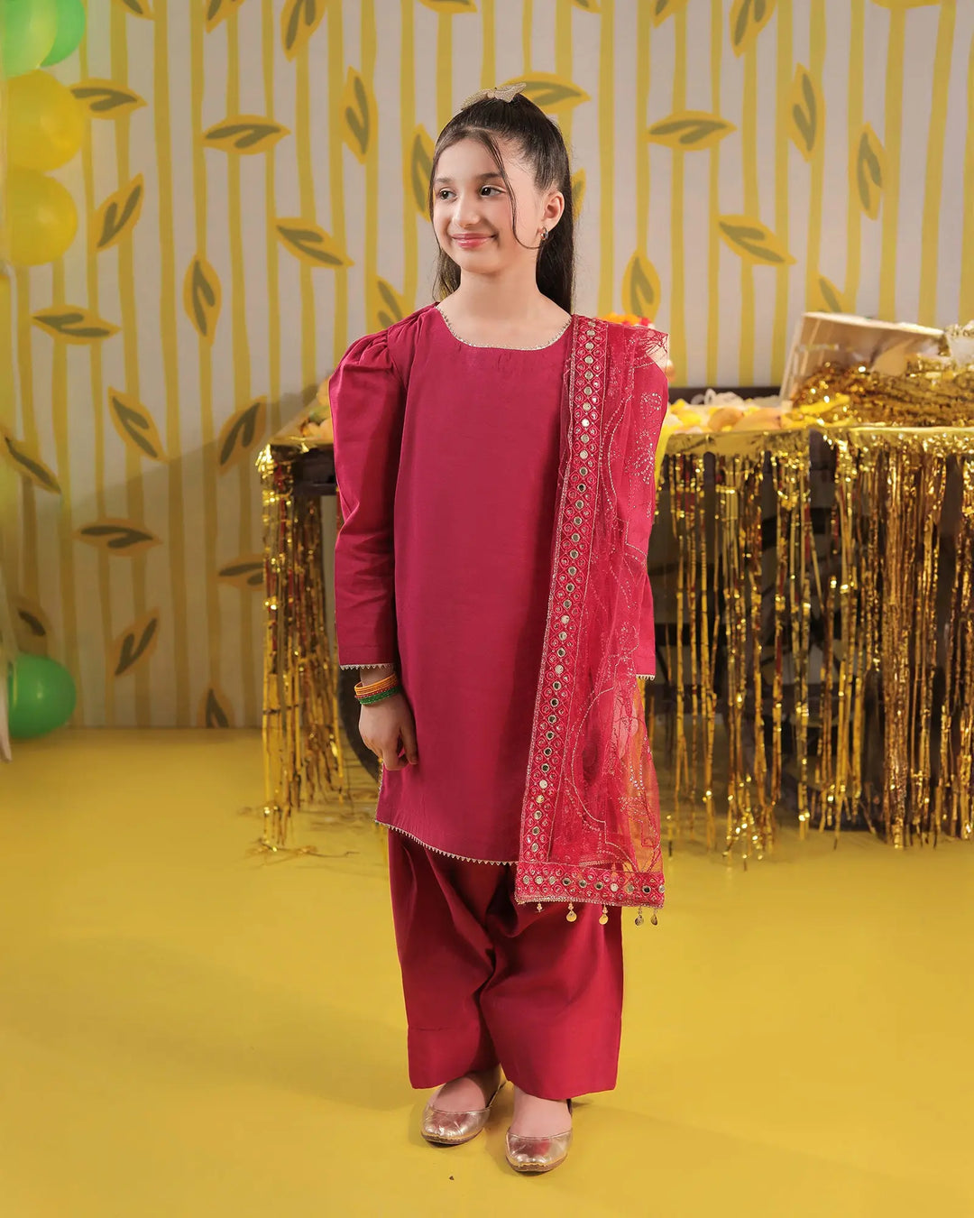 Kids Plain Paper Kata 3PC | 1142 Sha Posh Textile