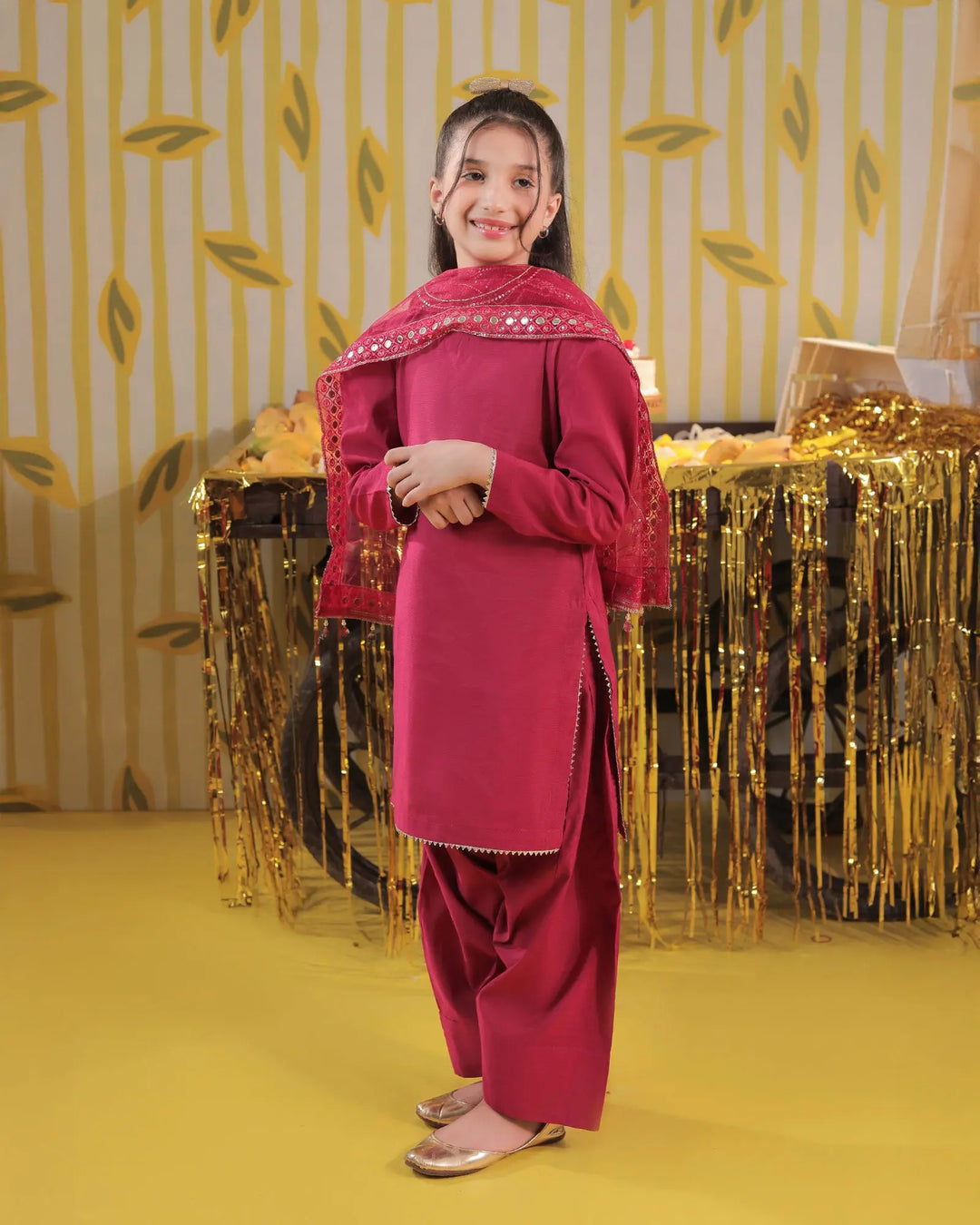 Kids Plain Paper Kata 3PC | 1142 Sha Posh Textile