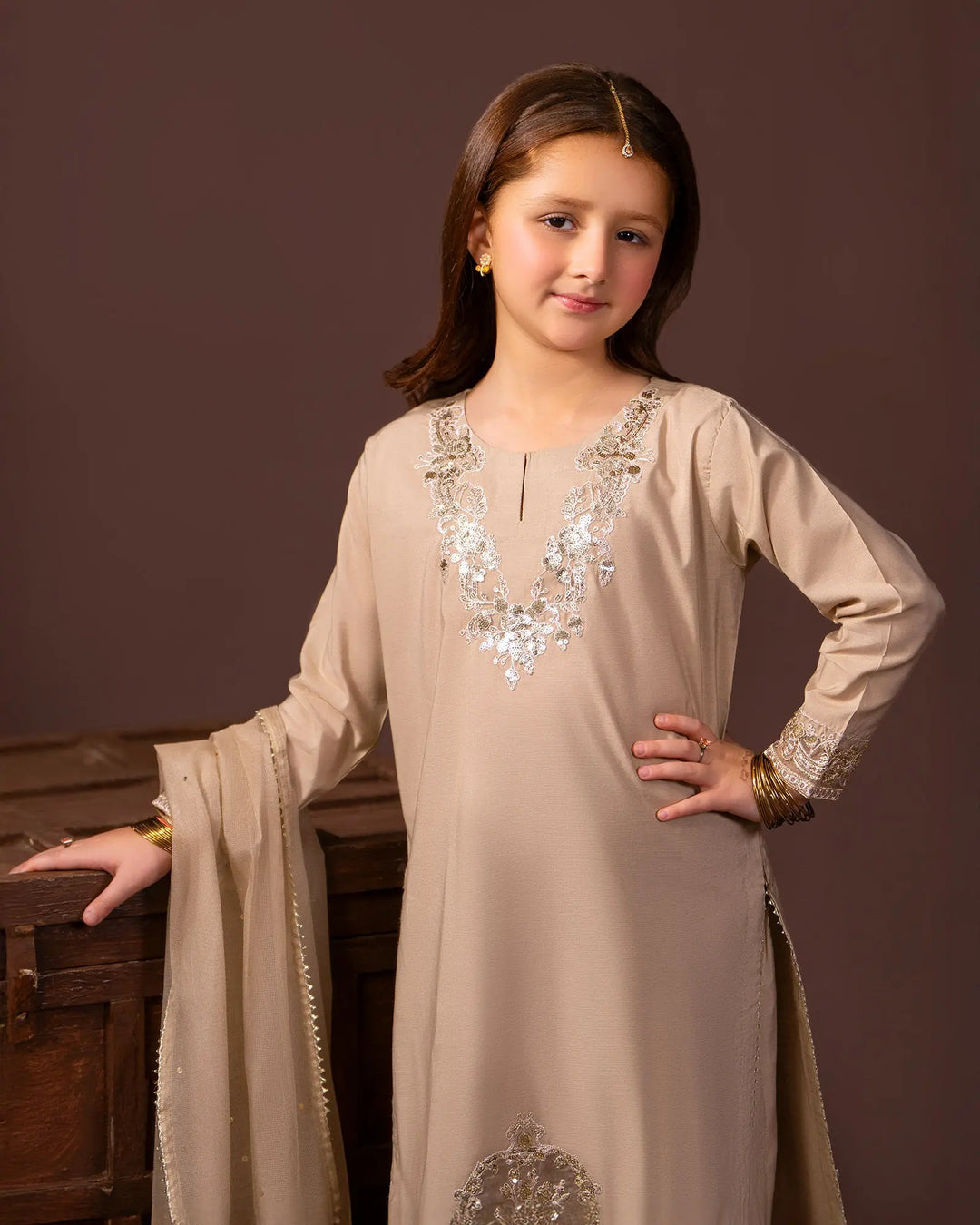 Kids Plain Paper Katan 3PC | 1192 Sha Posh Textile