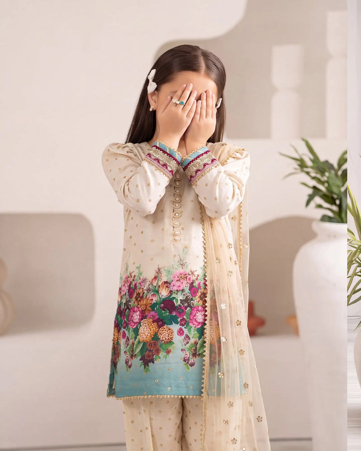 Kids Plain Paper Katan 3PC | 9785 Sha Posh Textile