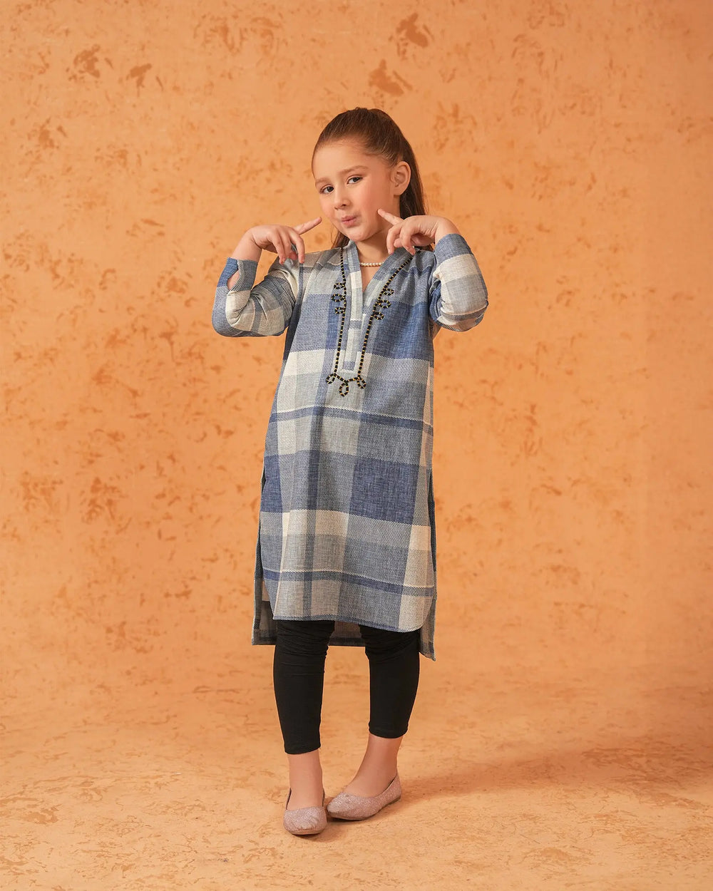 Kids Printed Khaddar Shirt | 16321-IG-KD Sha Posh Textile