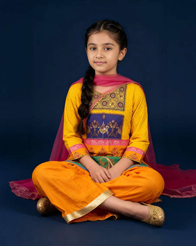 Kids Raw Silk 3PC | 16427 Sha Posh Textile