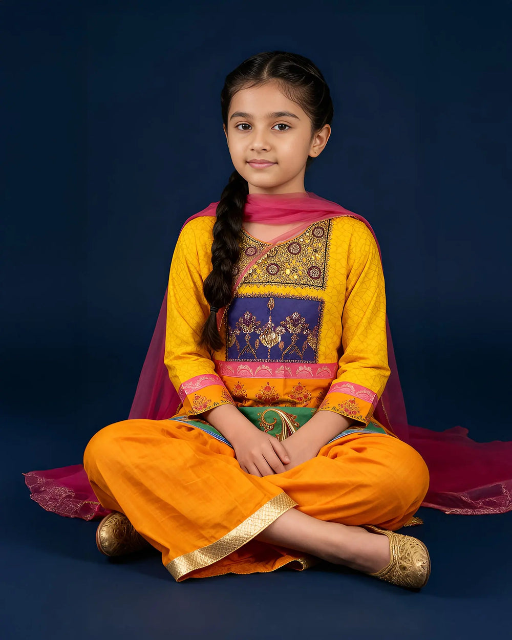 Kids Raw Silk 3PC | 16427 Sha Posh Textile