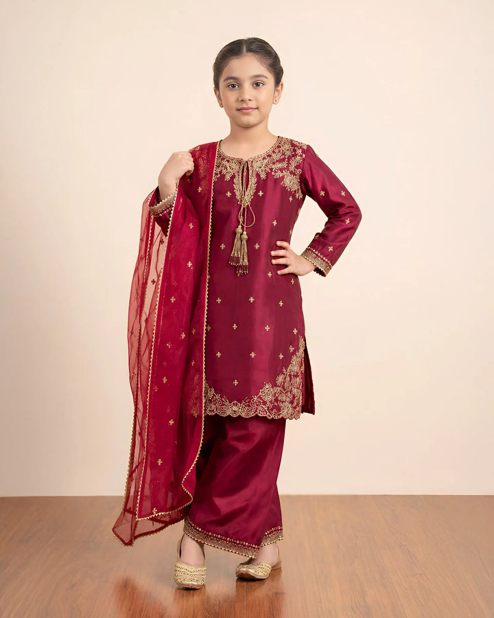 Kids Raw Silk 3PC | 9806 Sha Posh Textile