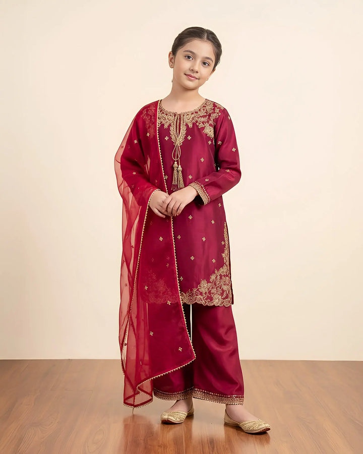 Kids Raw Silk 3PC | 9806 Sha Posh Textile