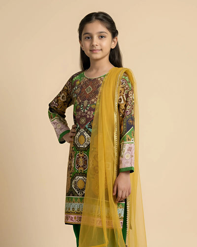 Kids Shine Raw Silk 3PC | 16413 Sha Posh Textile