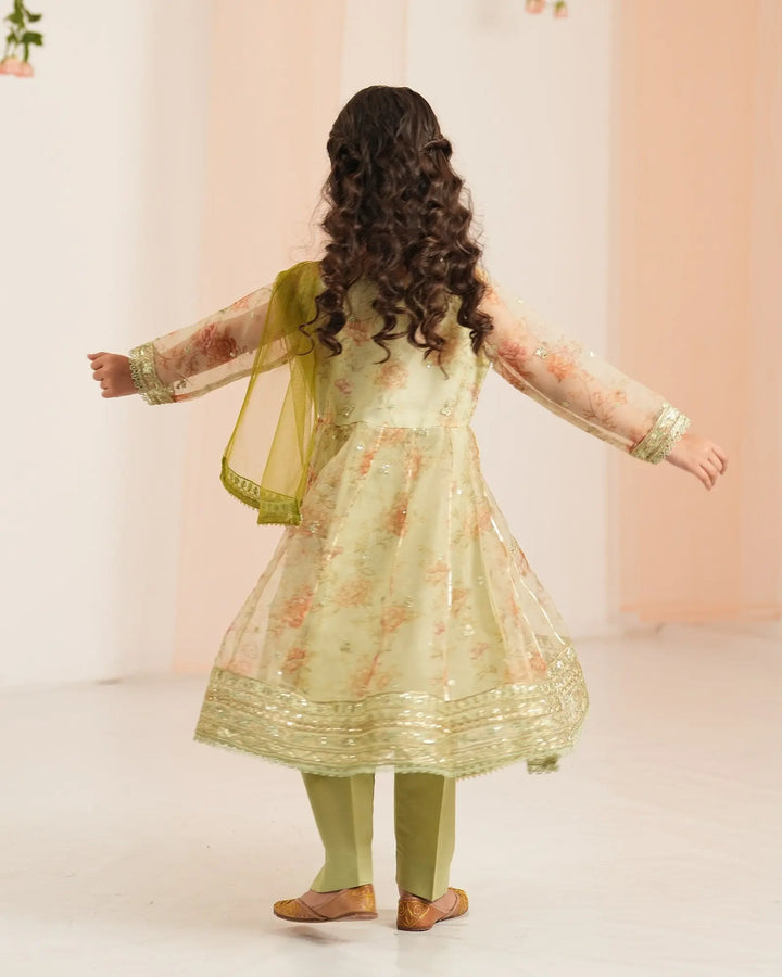 Kids Tissue Frock | 2274 - Sha Posh Textile