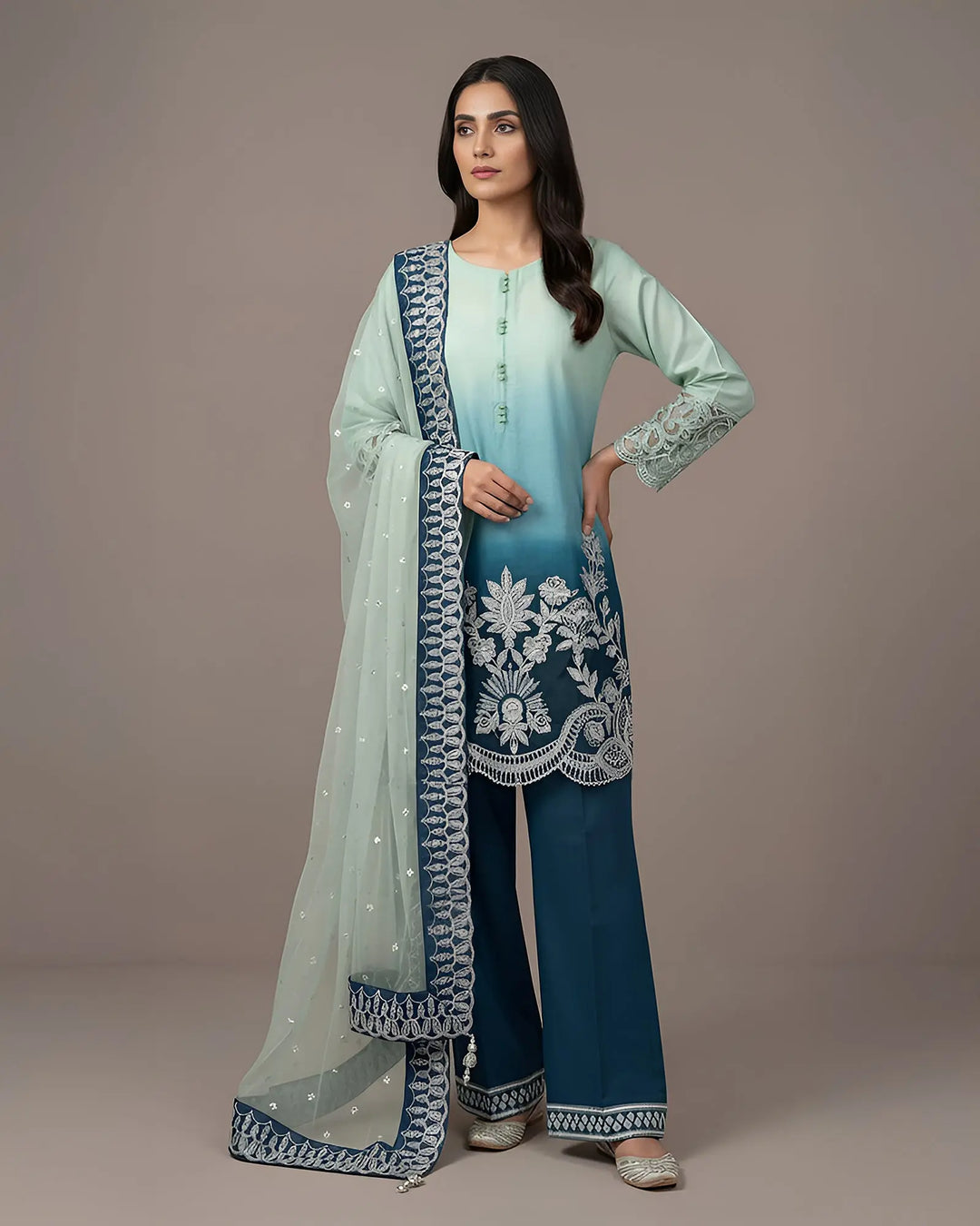 Korean Raw Silk 3PC | 1149 Sha Posh Textile