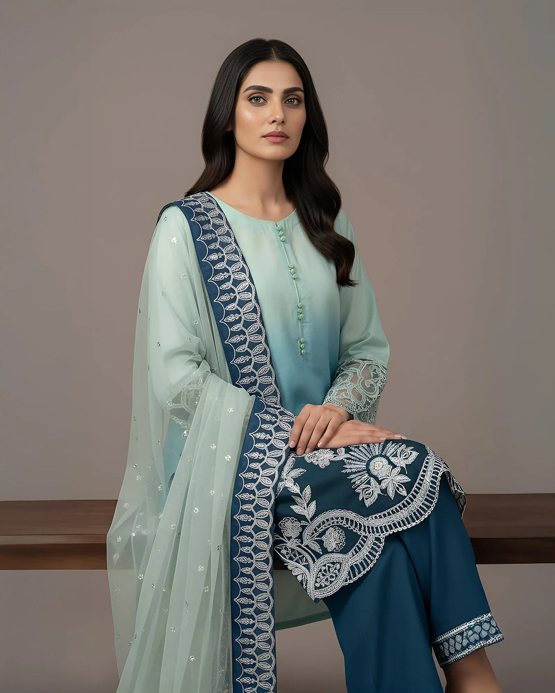 Korean Raw Silk 3PC | 1149 Sha Posh Textile