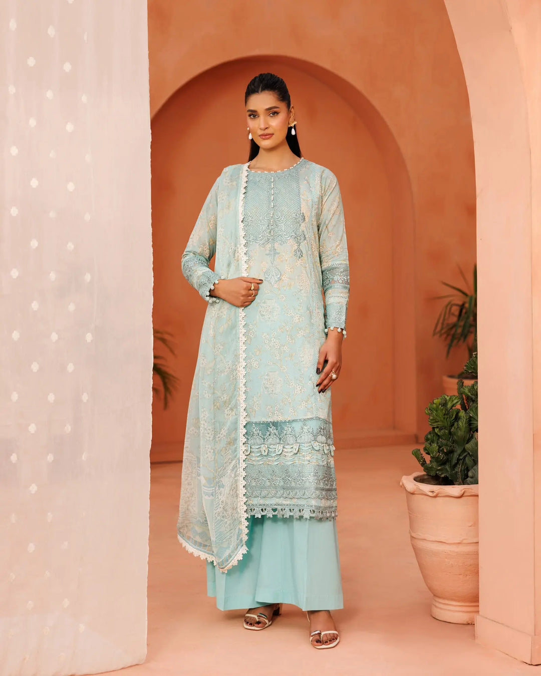 Lawn 3PC | 17293 Sha Posh Textile