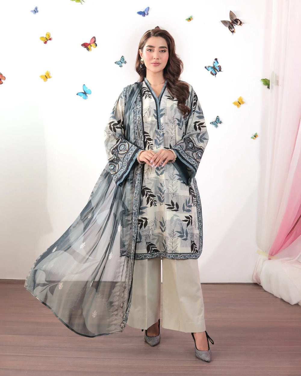 Lawn 3PC | 17424 Sha Posh Textile