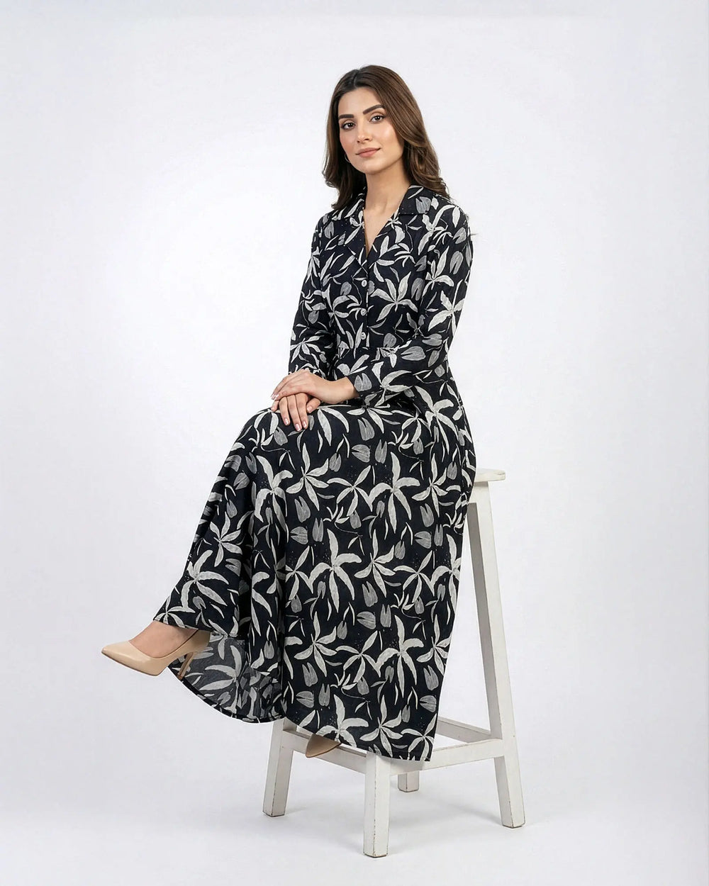 Lawn Maxi | 17418 Sha Posh Textile