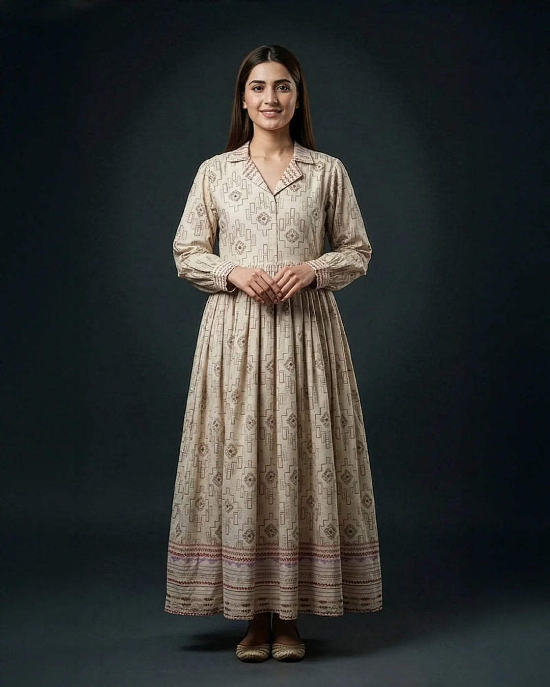 Lawn Maxi | 17454 Sha Posh Textile