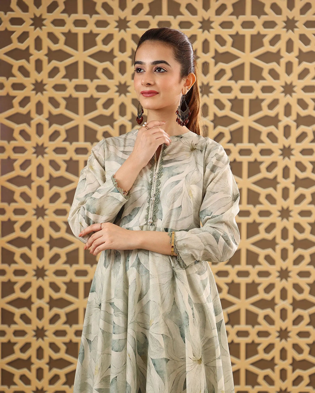 Lawn Maxi | 17455 Sha Posh Textile