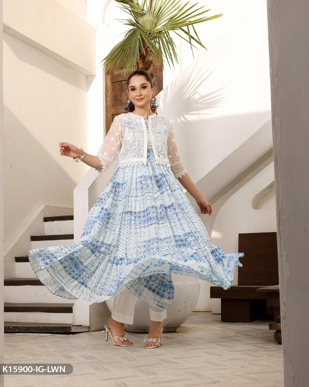 Lawn Printed Shirt | 15900-IG-LWN Sha Posh Textile