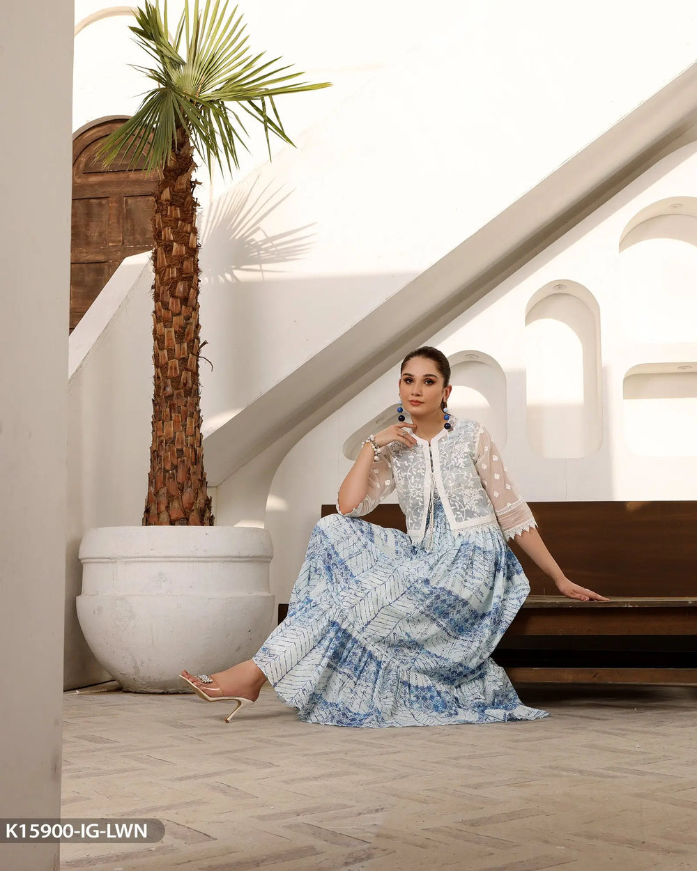 Lawn Printed Shirt | 15900-IG-LWN Sha Posh Textile