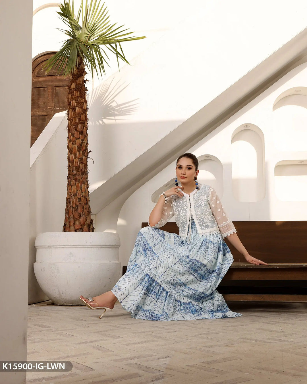 Lawn Printed Shirt | 15900-IG-LWN Sha Posh Textile