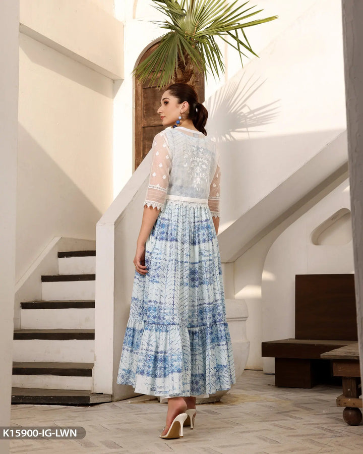 Lawn Printed Shirt | 15900-IG-LWN Sha Posh Textile