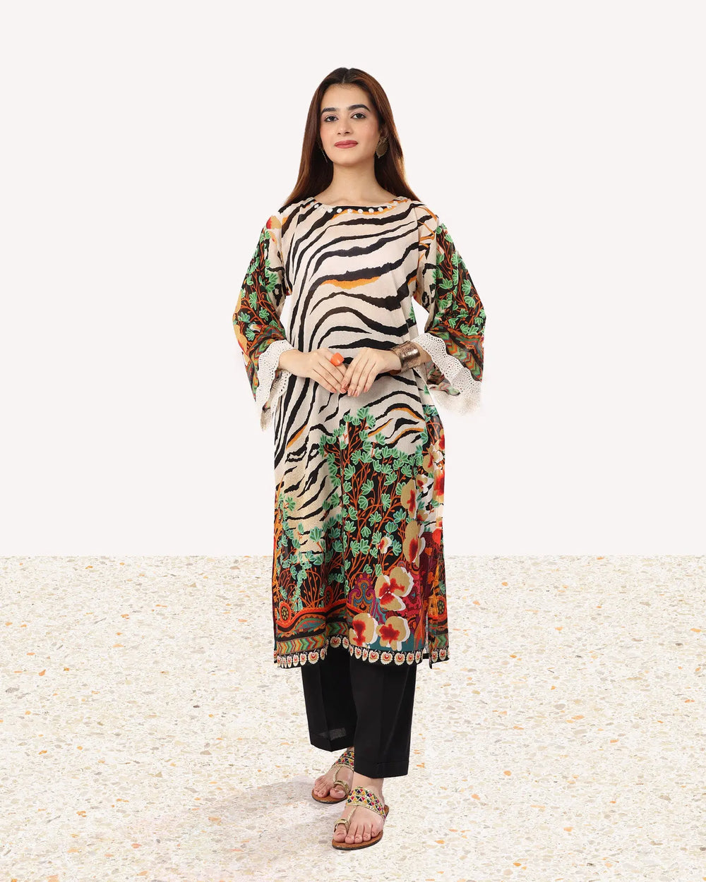 Lawn Shirt | 17212 Sha Posh Textile