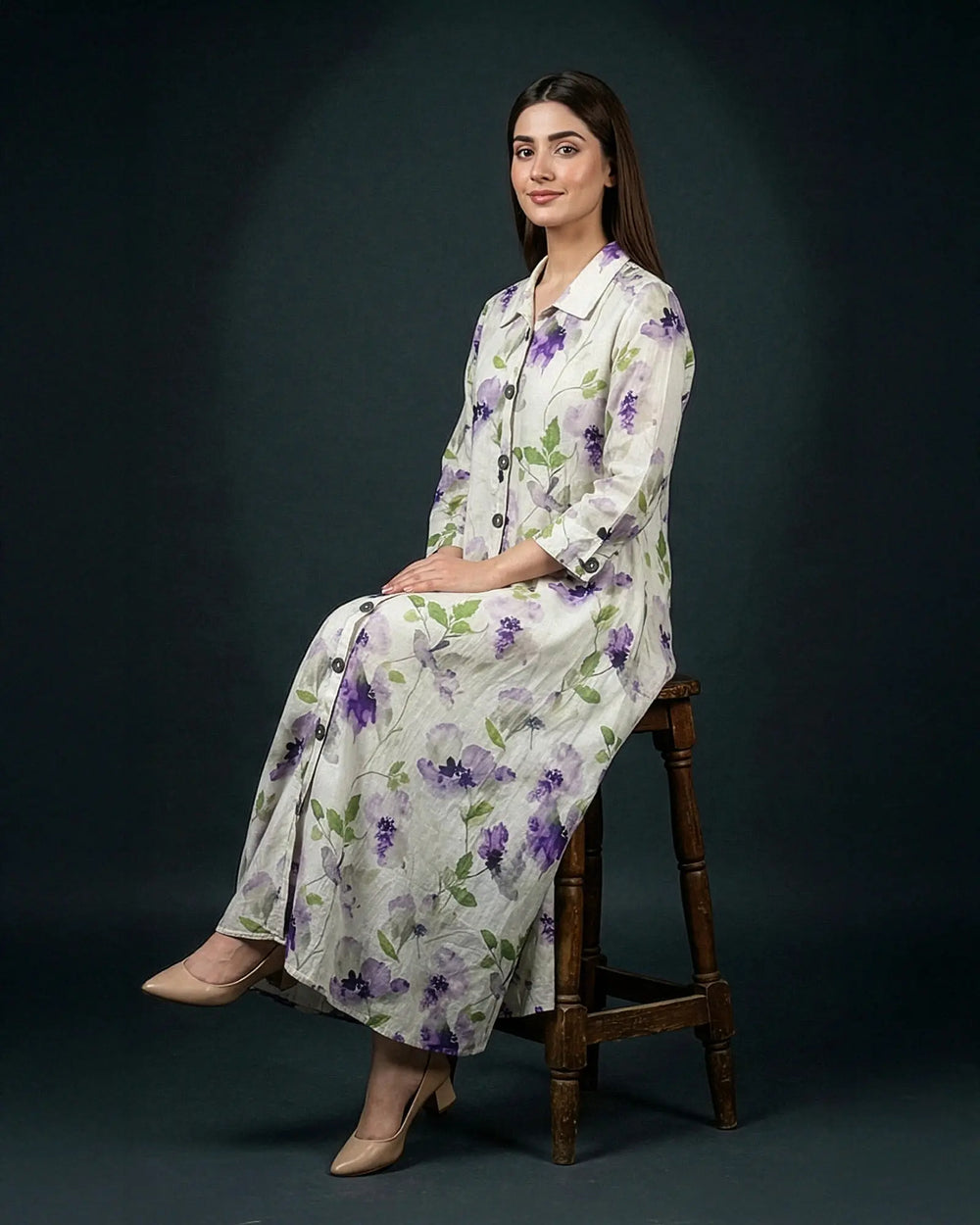 Lawn Shirt | 17456 Sha Posh Textile