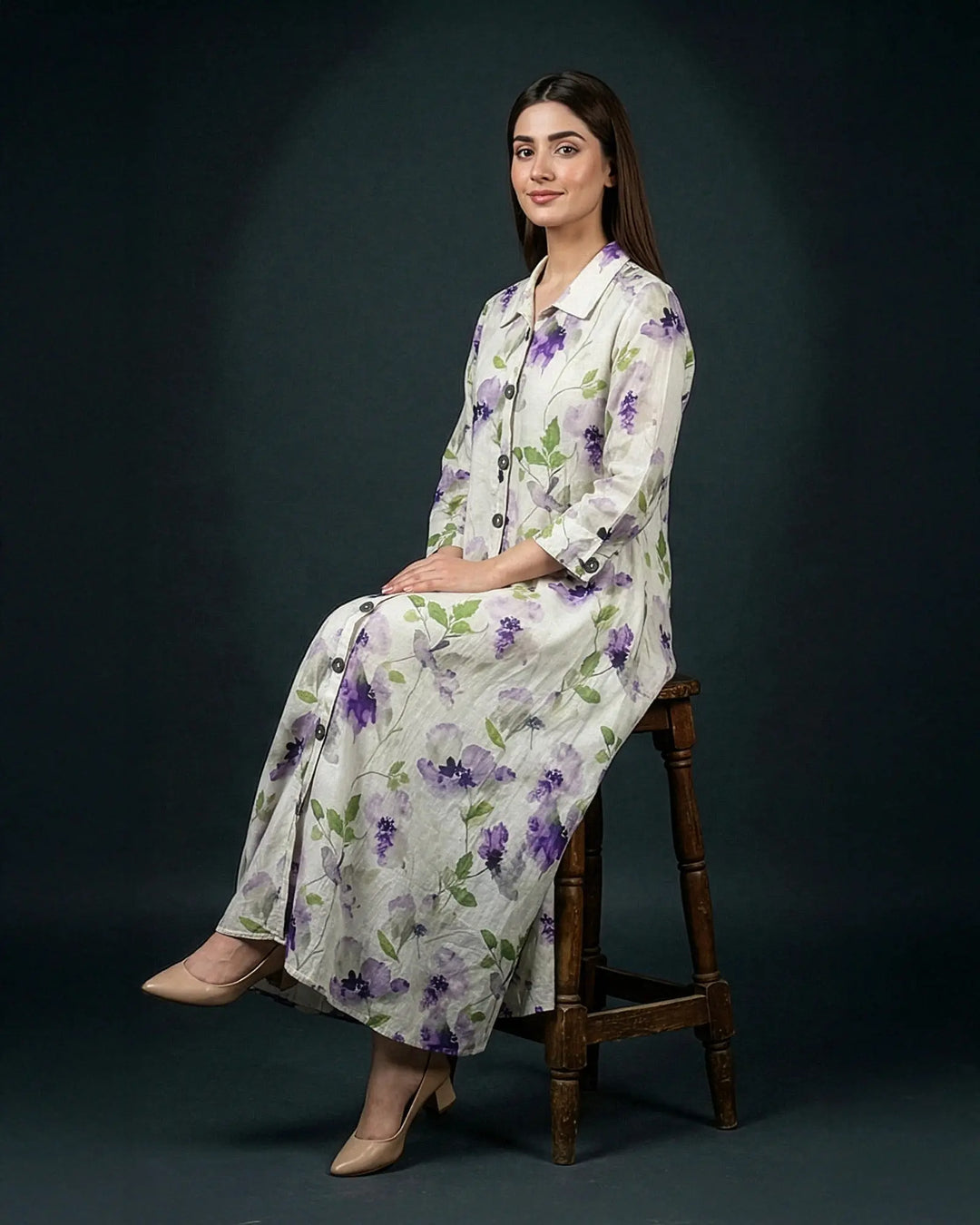 Lawn Shirt | 17456 Sha Posh Textile