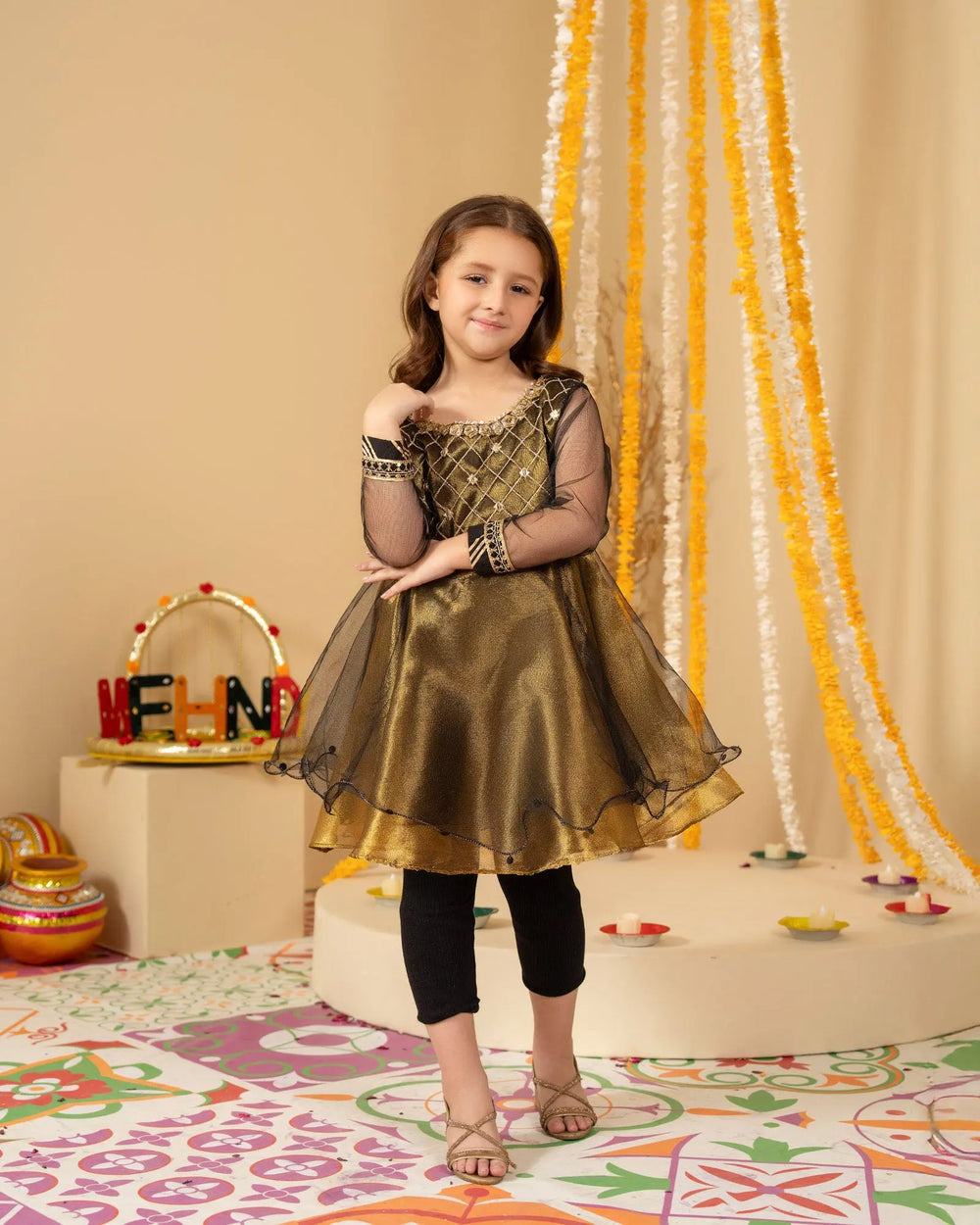 Masoori Net Frock | 9681 Sha Posh Textile
