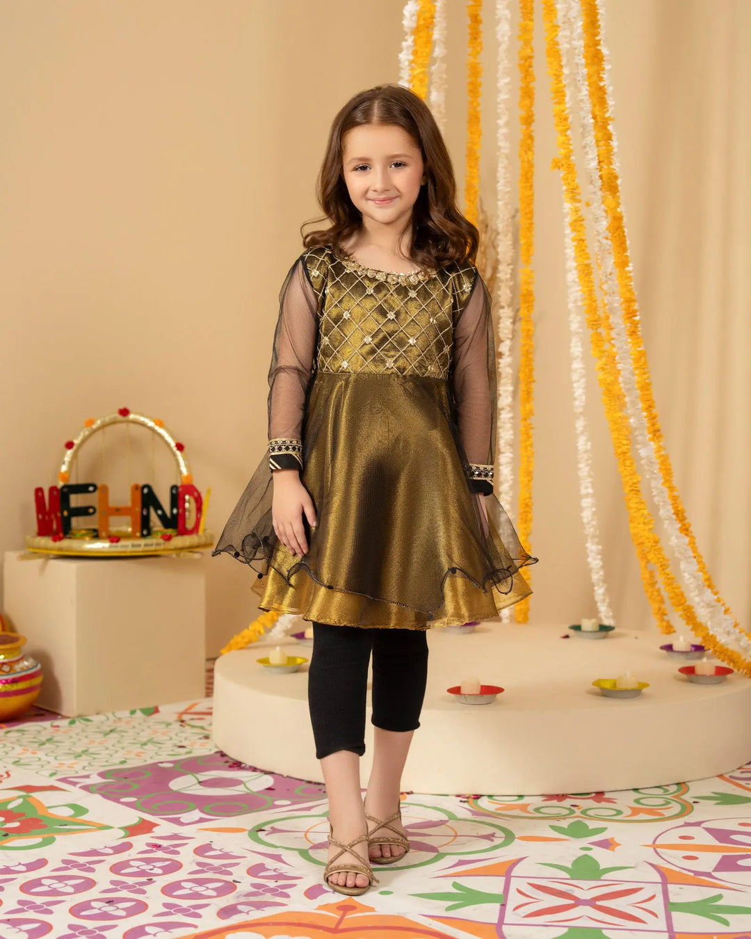 Masoori Net Frock | 9681 Sha Posh Textile