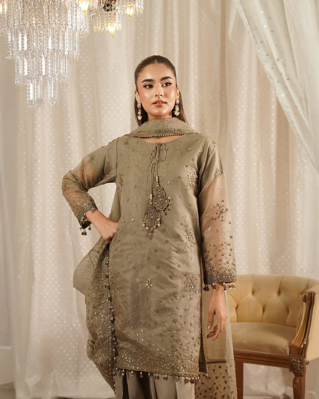 Organza 3PC | 4111 Sha Posh Textile