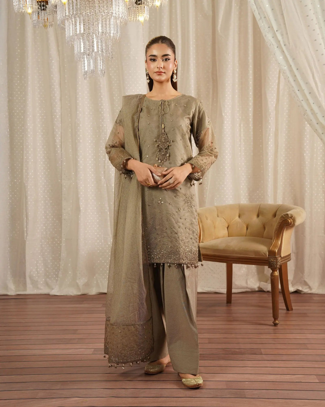 Organza 3PC | 4111 Sha Posh Textile