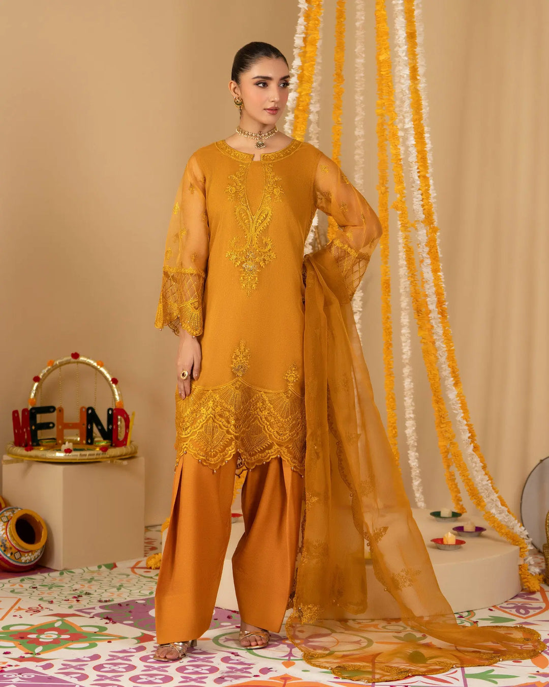 Organza 3PC | 9749 Sha Posh Textile
