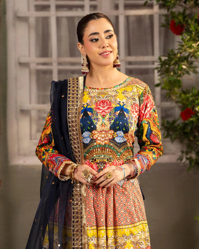 Plain Chambray Katan 3PC | 9742 Sha Posh Textile