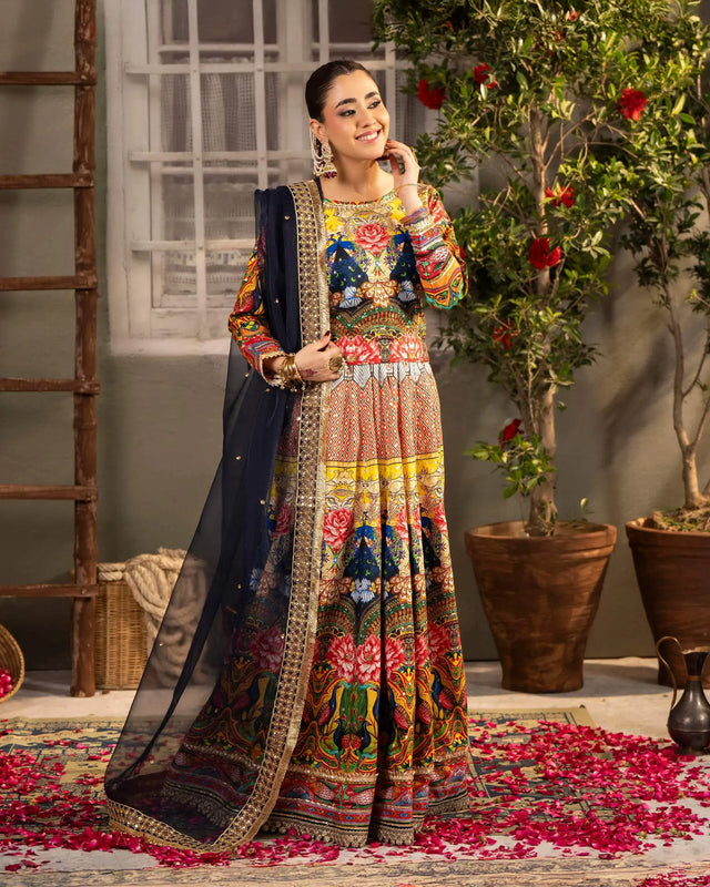 Plain Chambray Katan 3PC | 9742 Sha Posh Textile