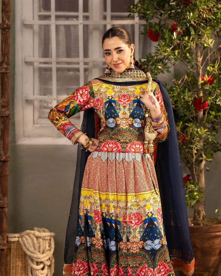 Plain Chambray Katan 3PC | 9742 Sha Posh Textile