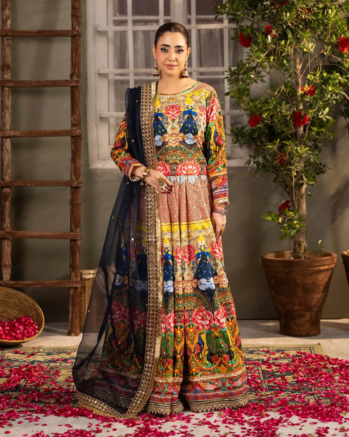 Plain Chambray Katan 3PC | 9742 Sha Posh Textile