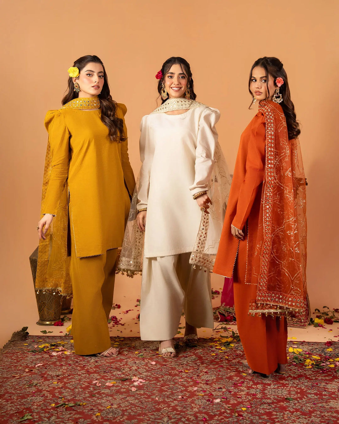 3 Piece Plain Paper Katan Suit Stitched | 1142-ST-P.P.KTN - Sha Posh Textile
