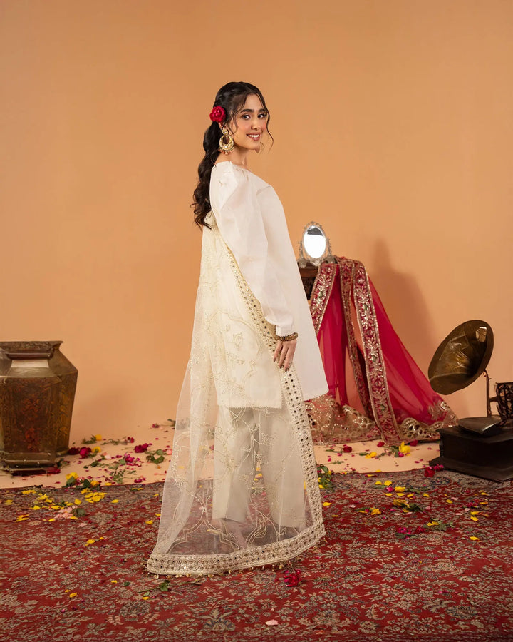 3 Piece Plain Paper Katan Suit Stitched | 1142-ST-P.P.KTN - Sha Posh Textile