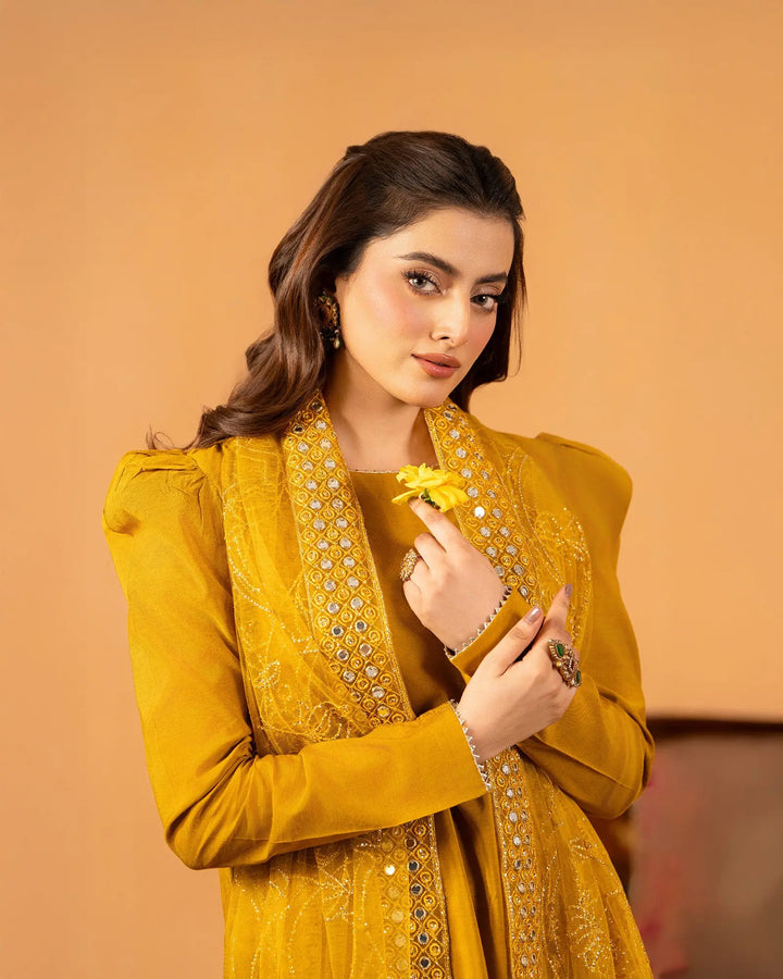3 Piece Plain Paper Katan Suit Stitched | 1142-ST-P.P.KTN - Sha Posh Textile