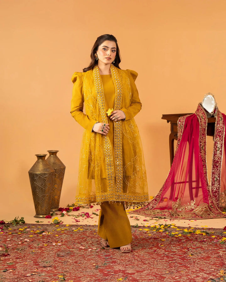 3 Piece Plain Paper Katan Suit Stitched | 1142-ST-P.P.KTN - Sha Posh Textile