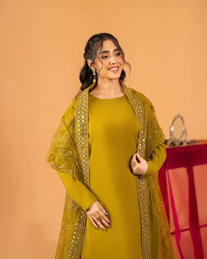 3 Piece Plain Paper Katan Suit Stitched | 1142-ST-P.P.KTN - Sha Posh Textile