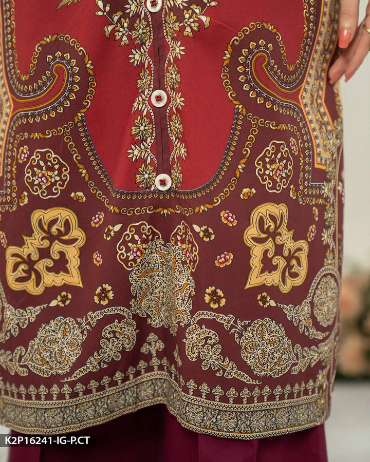 Popline Cotton Printed Suit | 16241-IG-P.CT - Sha Posh Textile