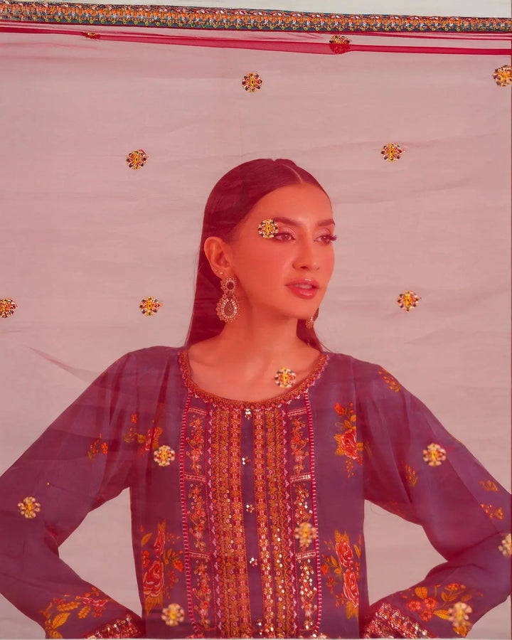 3-Piece Ready-to-Wear Raw Silk Suit | 4093-SJ-RWS Sha Posh Textile