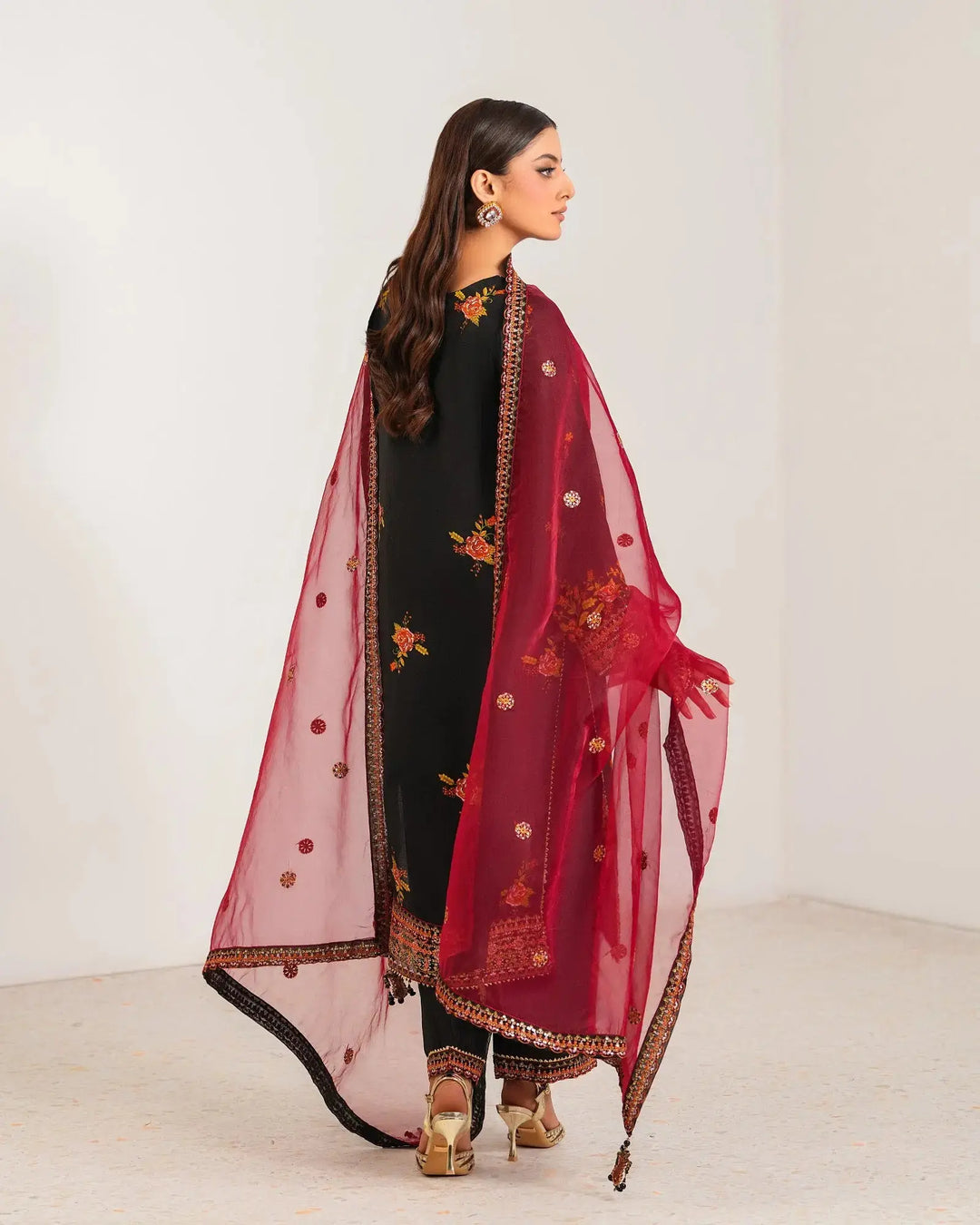 3-Piece Ready-to-Wear Raw Silk Suit | 4093-SJ-RWS Sha Posh Textile
