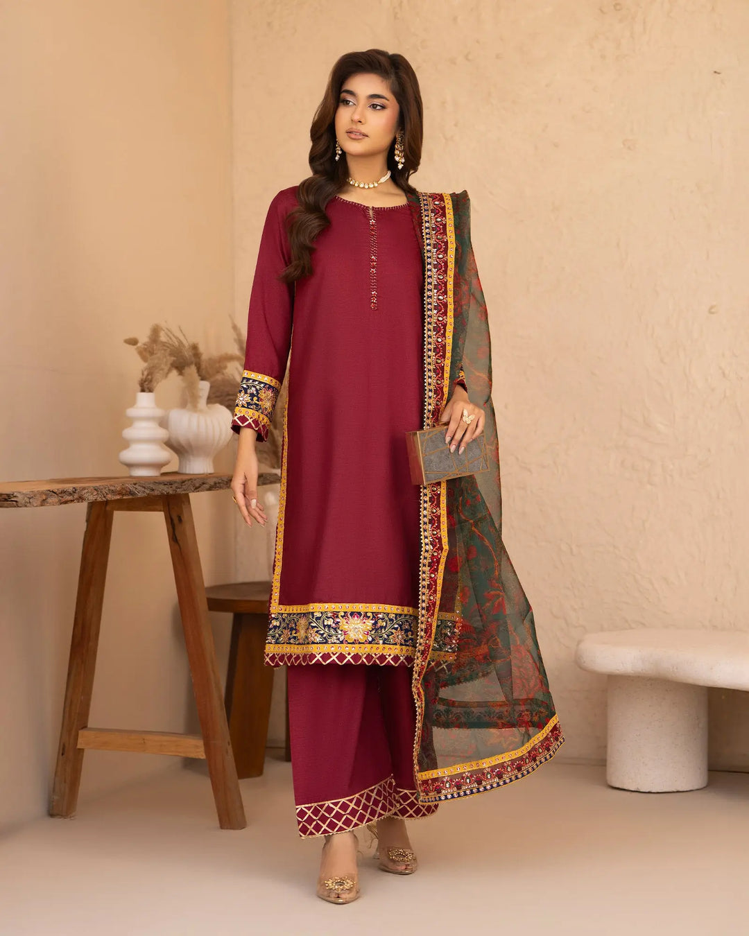 Raw Silk 3PC | 1335 Sha Posh Textile