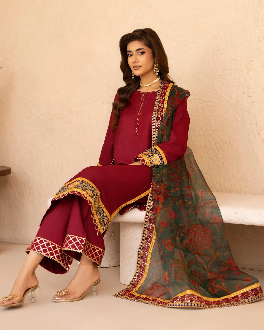 Raw Silk 3PC | 1335 Sha Posh Textile