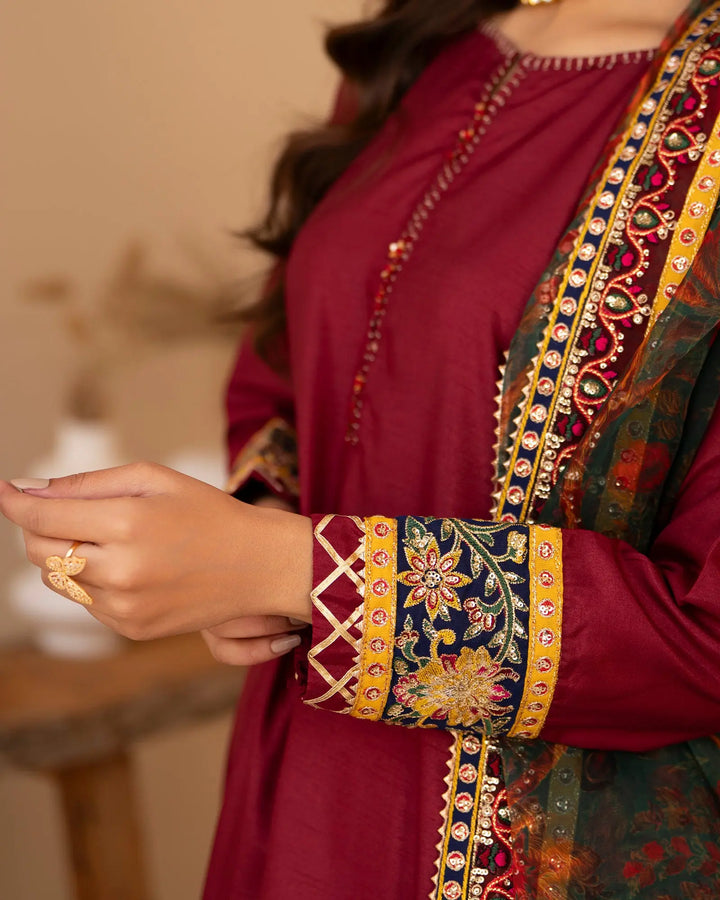 Raw Silk 3PC | 1335 Sha Posh Textile