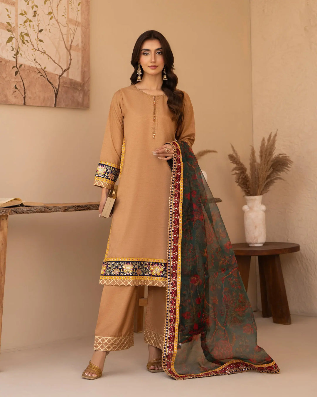 Raw Silk 3PC | 1335 Sha Posh Textile