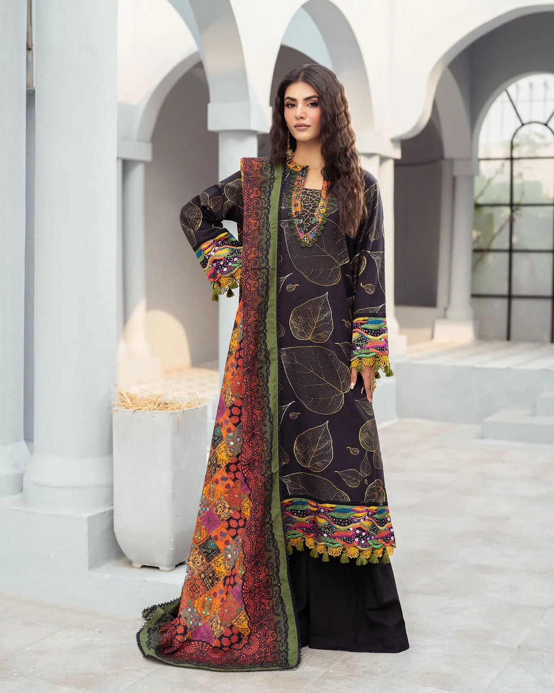 Raw Silk 3PC | 16362 - Sha Posh Textile
