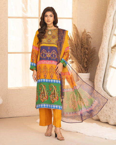 Raw Silk 3PC | 16409 Sha Posh Textile